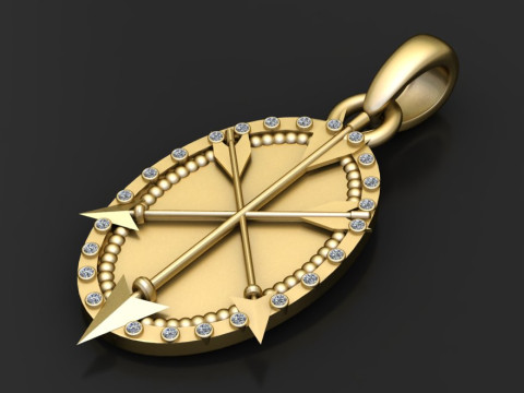 Arrow pendant design 3D Print Model