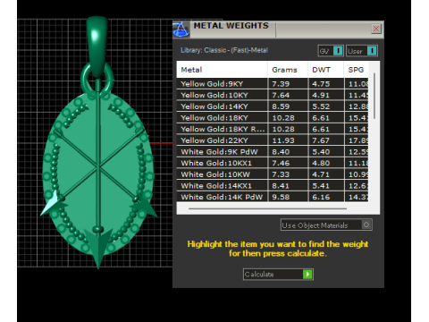 Arrow pendant design 3D Print Model