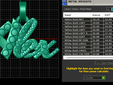 Iced-out pendant 3D 打印模型