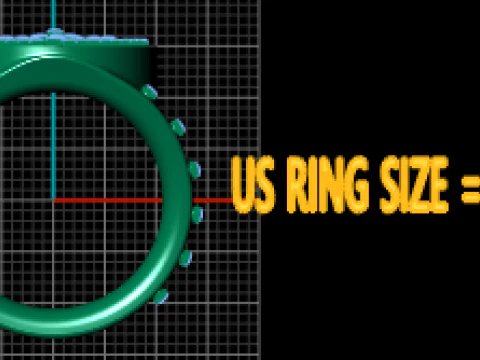 Custom gold ring 3D Print Model