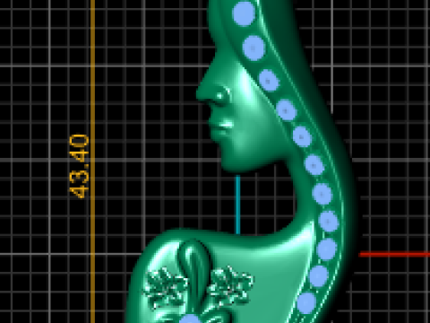 Elegant artistic pendant 3D प्रिंट मॉडल