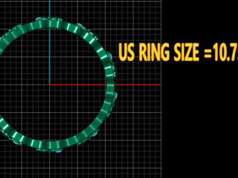 Three-tone luxury rings 3D Print Model