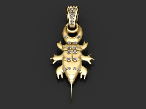 Edgy designer pendant 3D Print Model