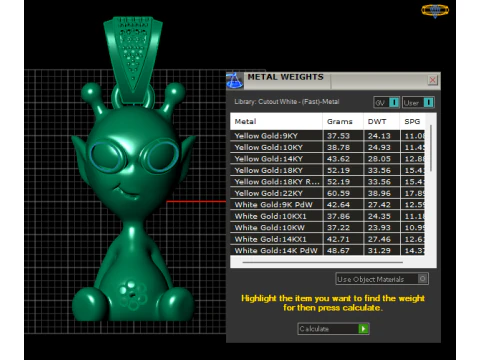 Diamond character pendant 3D Print Model