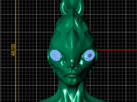 Alien queen pendant 3D 打印模型