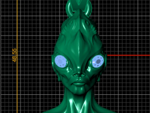Alien queen pendant 3D Print Model