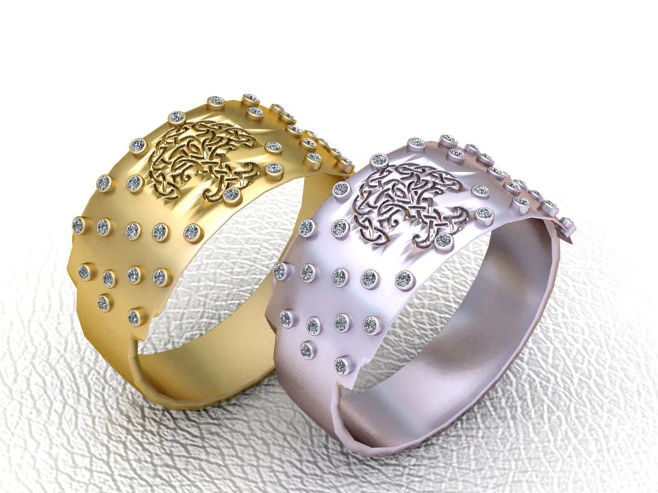 Lion head ring 3D Print Model .c4d .max .obj .3ds .fbx .stl .blend 