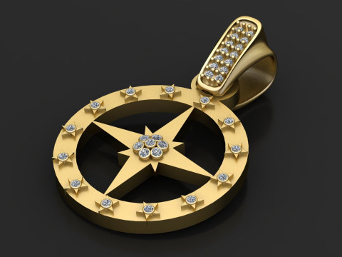 Luxury symbolic pendant Modello di stampa 3D