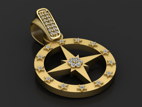 Luxury symbolic pendant Modello di stampa 3D