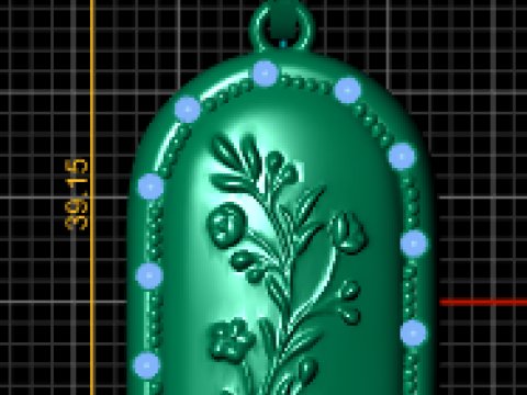 Classic womens pendant Modelo de Impressão 3D