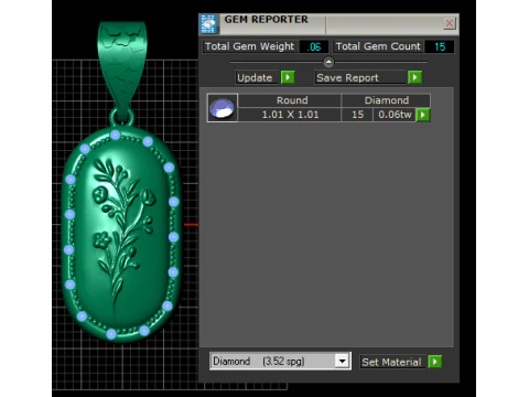 Classic womens pendant 3D Print Model