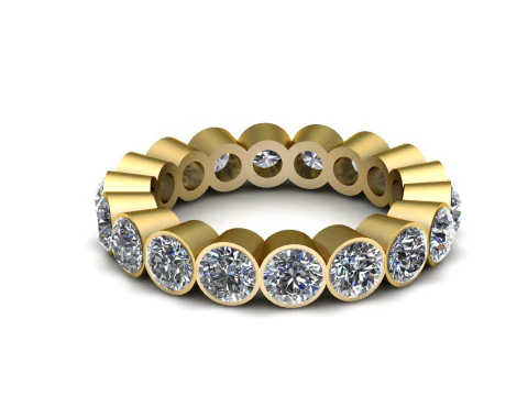 Diamond gold band 3D Print Model