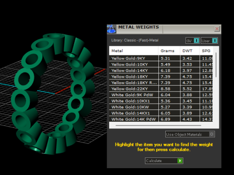 Diamond gold band 3D 打印模型