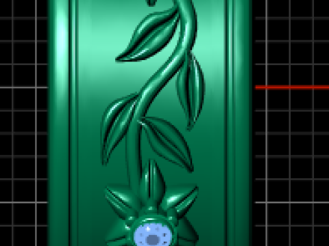 Leaf and flower ring 3D 프린트 모델