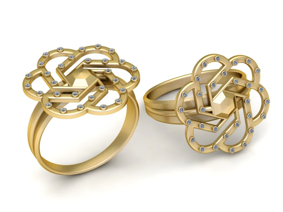 Elegant wedding ring 3D Print Model .c4d .max .obj .3ds .fbx .stl .blend 