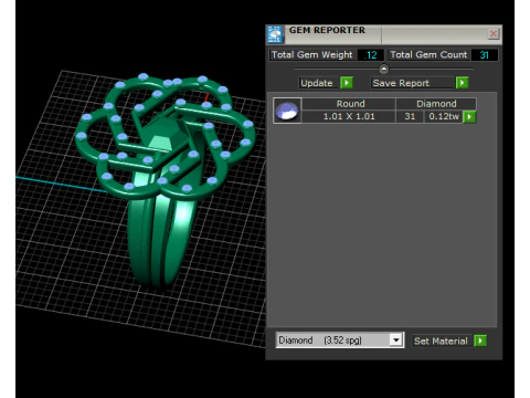 Elegant wedding ring 3D Print Model
