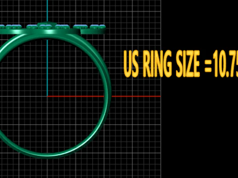Elegant wedding ring 3D Print Model