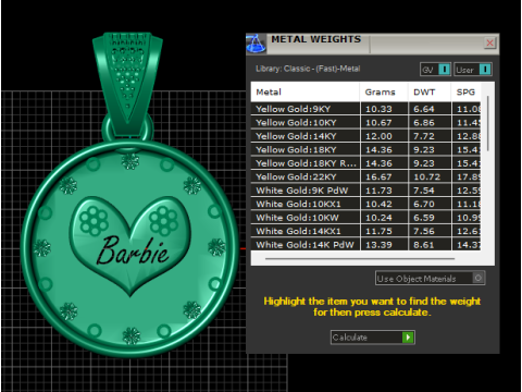 Personalized heart pendant Modello di stampa 3D