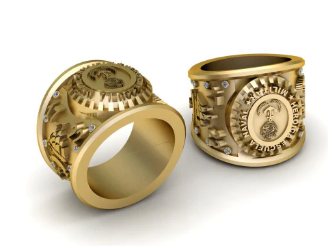 Gold honor ring 3D Print Model