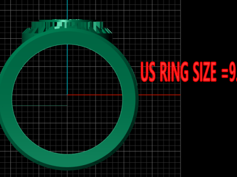 Gold honor ring Modelo de impresión 3D