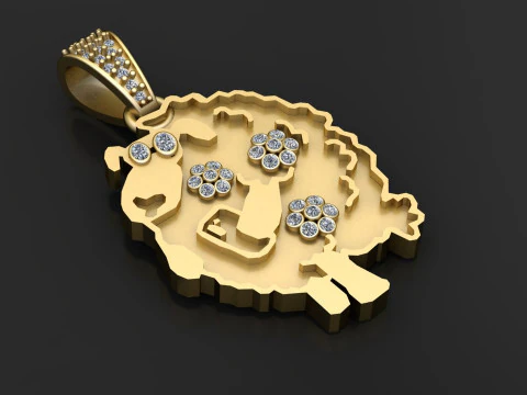 Wisior z owcą Model do druku 3D