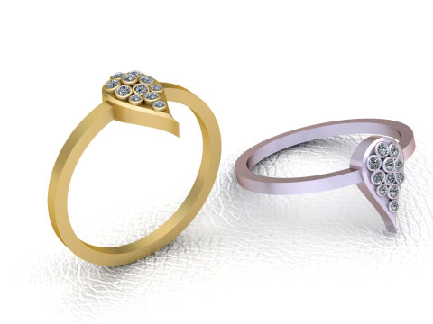 Everyday diamond ring 3D 打印模型