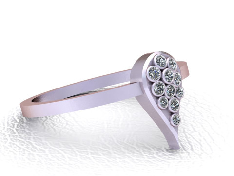Everyday diamond ring 3D 打印模型