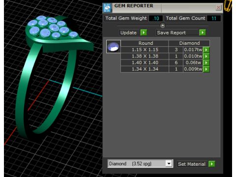 Everyday diamond ring 3D 打印模型