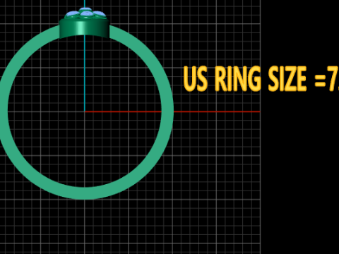 Everyday diamond ring 3D 打印模型