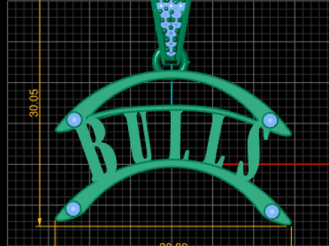 Suspension cadre croissant Modèles 3D en vedette