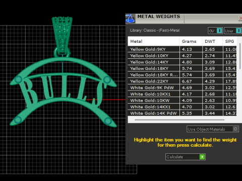 Crescent frame pendant 3D Baskı Modeli