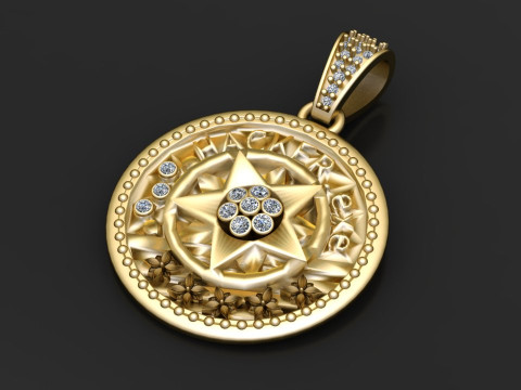 Hacker pendant Modelo de impresión 3D