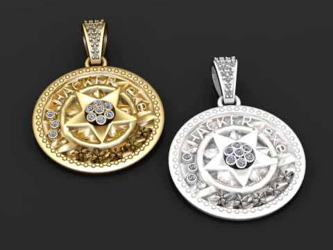 Hacker pendant 3D Print Model