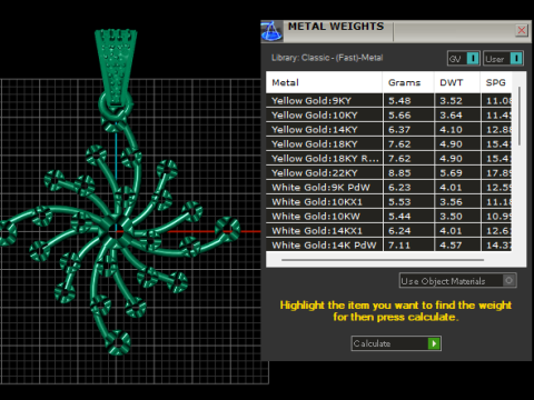 Diamond studded star pendant 3Dプリントモデル