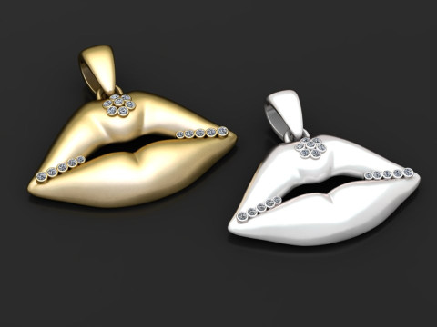 Romantic gift pendant Modèles 3D en vedette