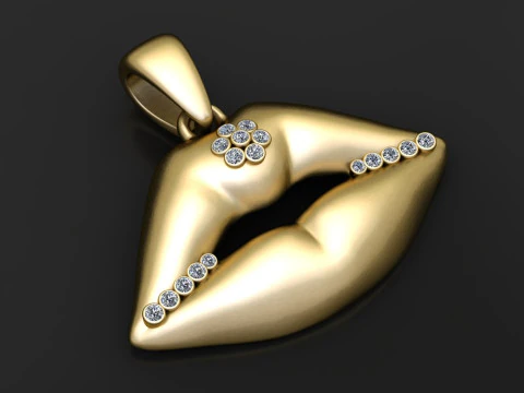 Romantic gift pendant 3D Print Model