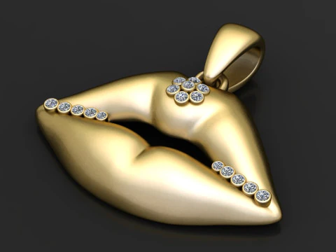 Romantic gift pendant 3D Print Model
