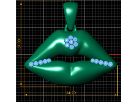 Romantic gift pendant 3D Print Model