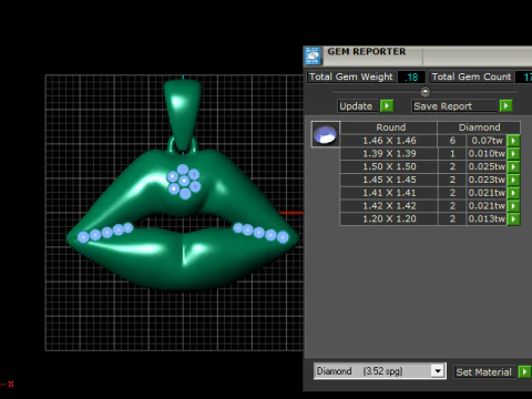Romantic gift pendant 3D Print Model