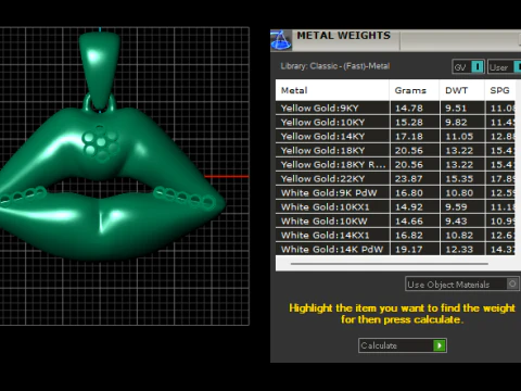 Romantic gift pendant 3D Print Model