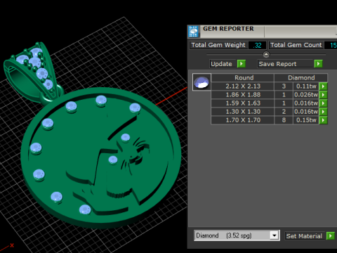 Cat pendant 3Dプリントモデル