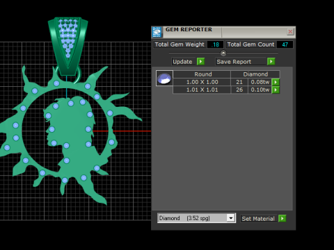 Sunburst pendant 3Dプリントモデル