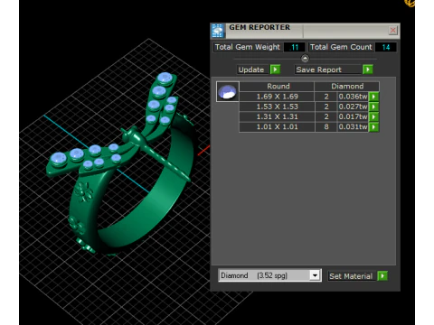 Dragonfly ring 3D Print Model