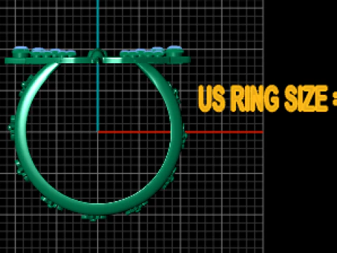 Dragonfly ring 3D Print Model