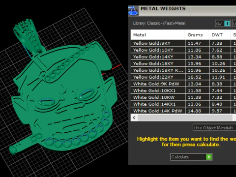 Urban face pendant 3D Print Model