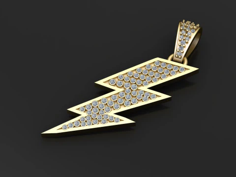 Bling Pendant Design 3D Print Model