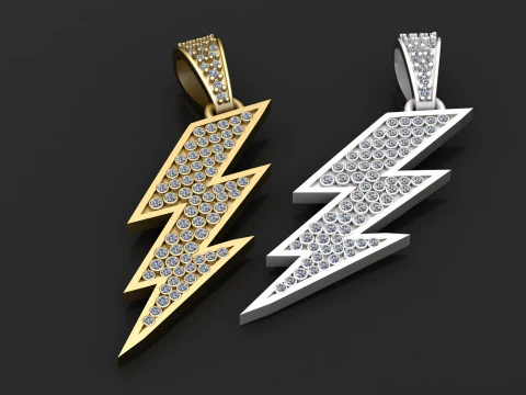 Bling Pendant Design 3D Print Model