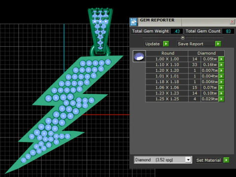 Bling Pendant Design 3D Print Model