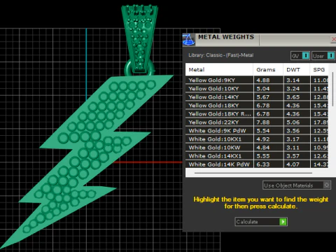 Bling Pendant Design 3D Print Model