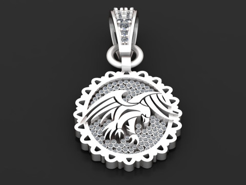 Diamond Studded Pendant 3D 打印模型